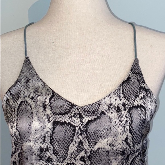 NWT Bishop + Young Tessa Snakeskin Racerback Camisole Tank Top - S - Picture 3 of 16